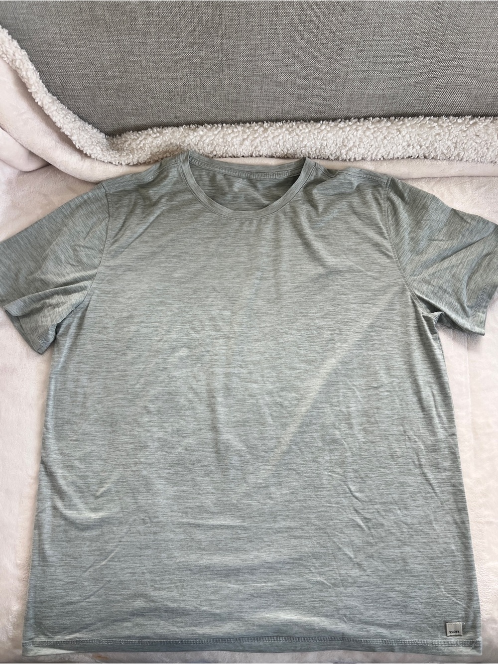 Vuori Men's Short Sleeve Crew in Light Sage